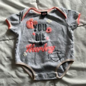 Harley Davidson 12 month onesie